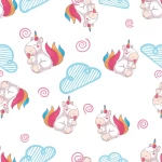 Baby Unicorn With Ice Cream Peel and Stick Wallpaper