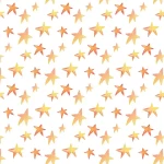 Cartoon Yellow Stars Peel and Stick Wallpaper