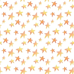 Cartoon Yellow Stars Peel and Stick Wallpaper