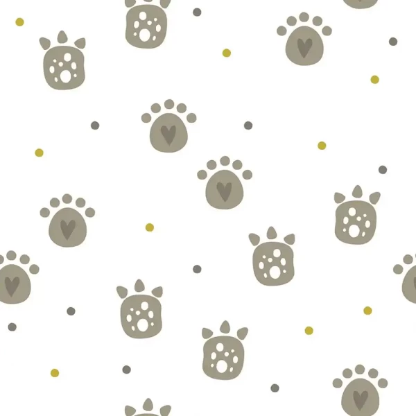 Pet Paws Peel and Stick Wallpaper