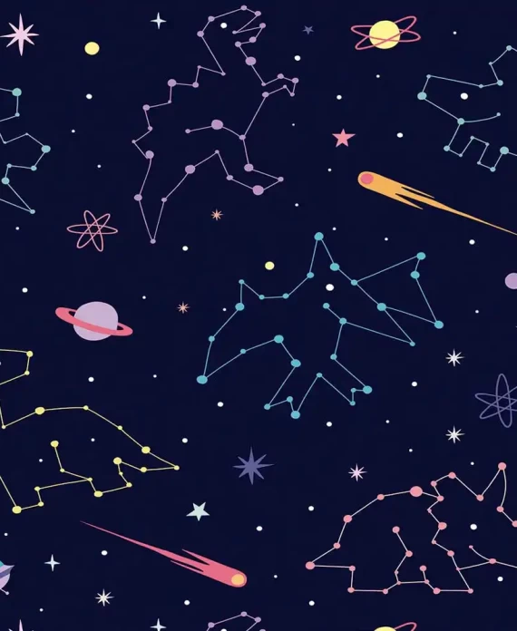 Dinosaur Constellation Peel and Stick Wallpaper