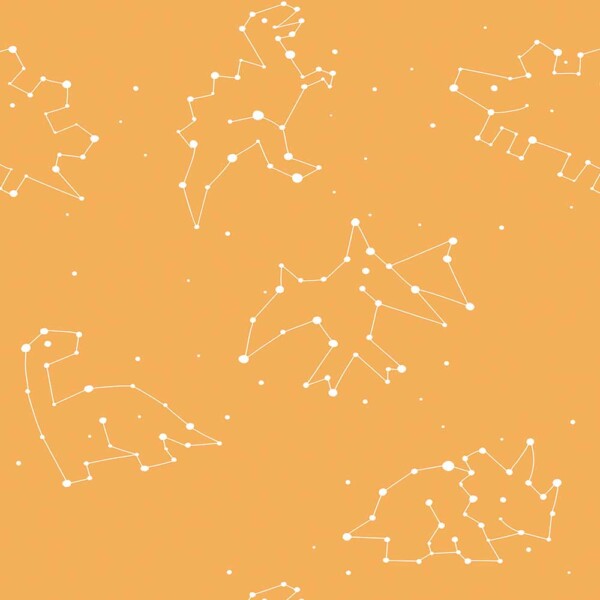 orange dinosaur constellation wallpaper