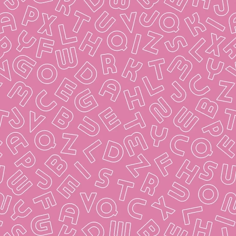 Pink Letter Pattern Peel and Stick Wallpaper