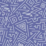 Purple Line Pattern Peel and Stick Wallpaper