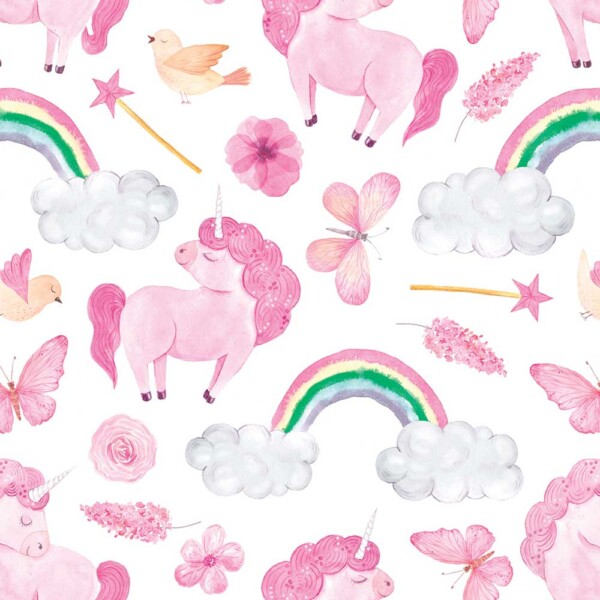 Unicorn Peel and Stick Wallpaper