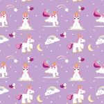 Baby Prince Unicorn Moon Peel and Stick Wallpaper