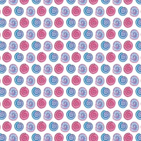 Blue and Pink Rolls Peel and Stick Wallpaper