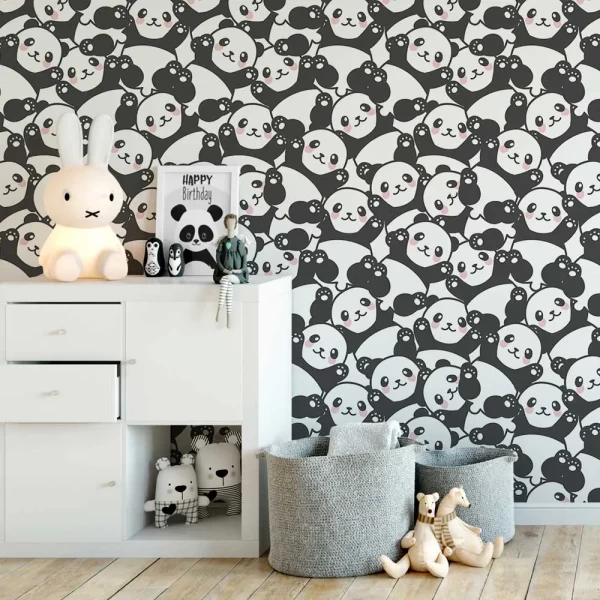 Cue Panda Peel and Stick Wallpaper