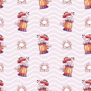 Funny Baby Bears Peel and Stick Wallpaper