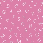 Alphabet Letters Stick Wallpaper