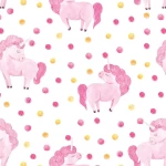 Pink Unicorn Peel and Stick Wallpaper