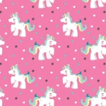 Unicorn Princess with stars Peel and Stick Wallpaper