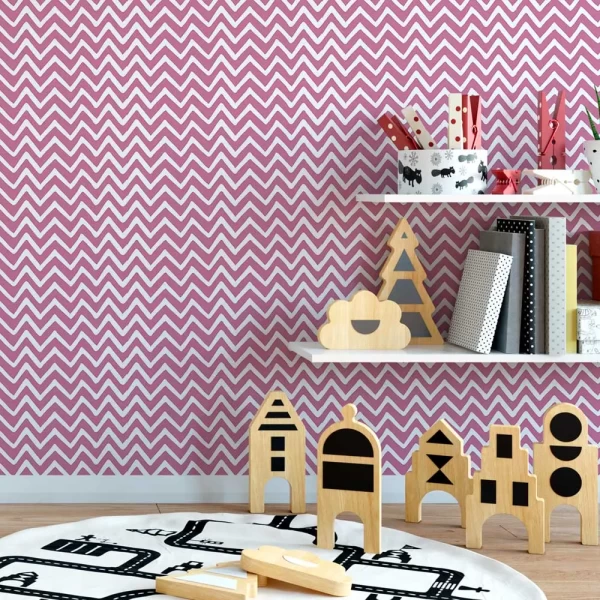 Zig zag Lines Stick Wallpaper